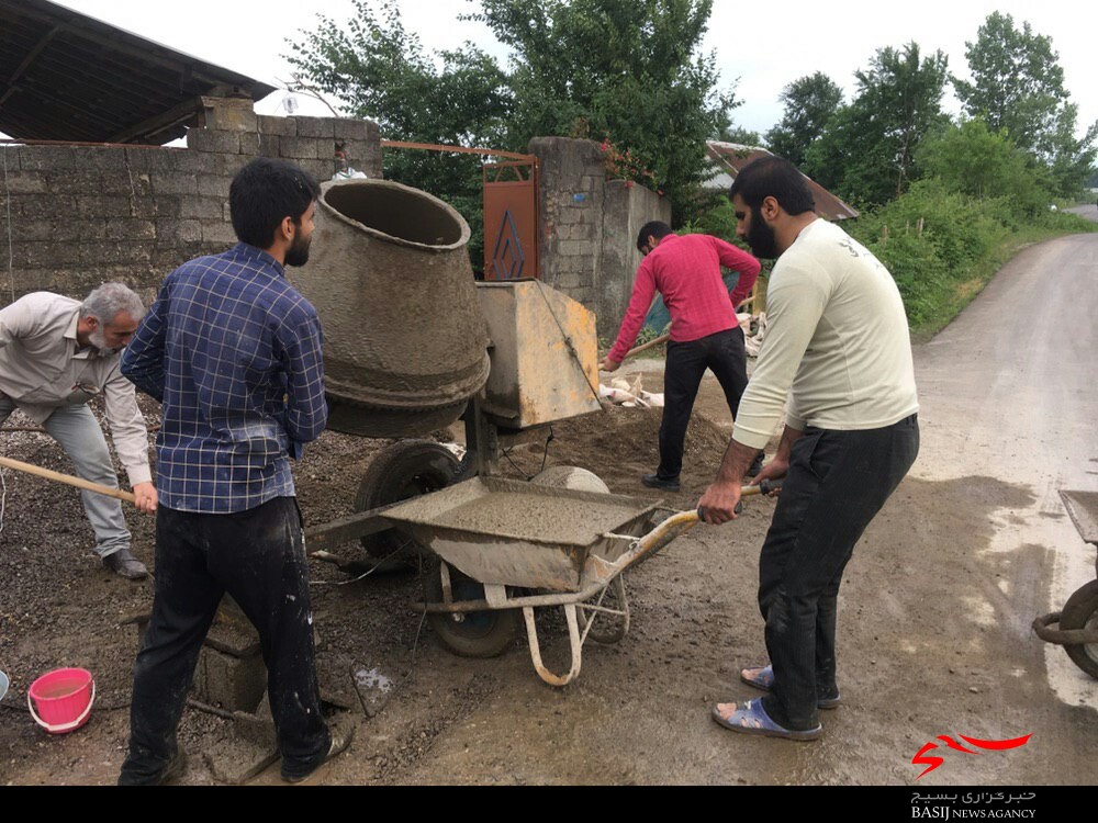بسیجیان گیلانی در خط مقدم سازندگی