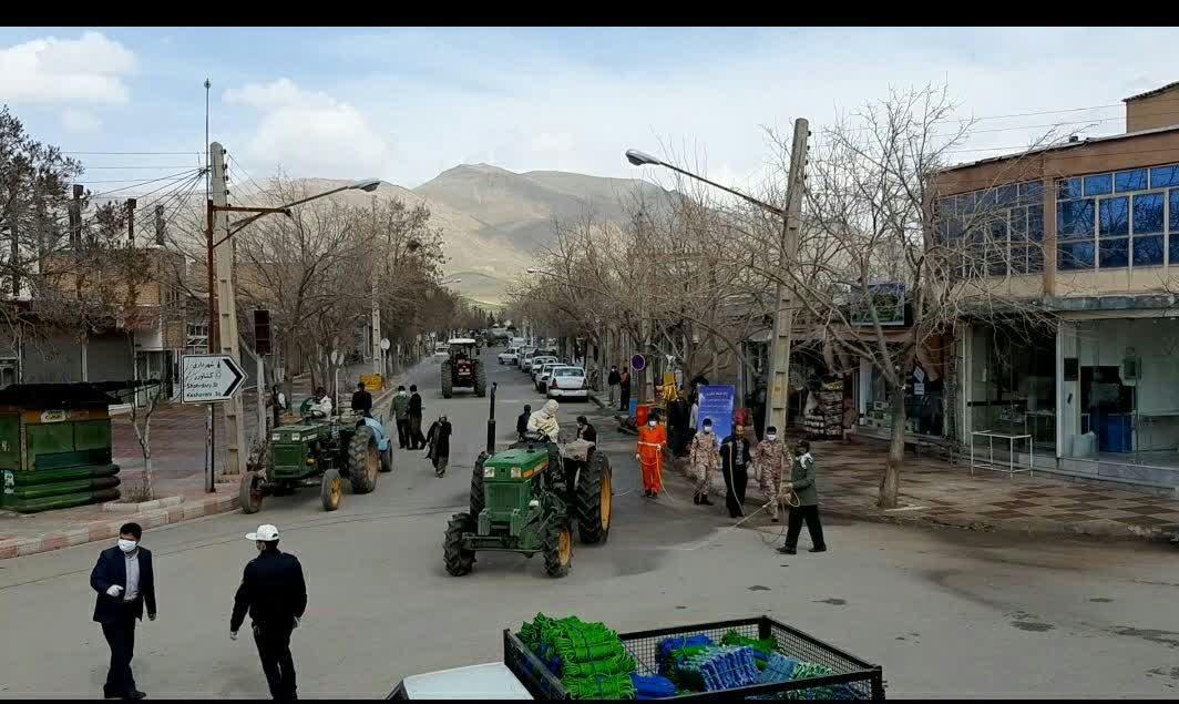 گندزدایی و ضدعفونی کردن شهر موچش و روستای خامسان+تصویر