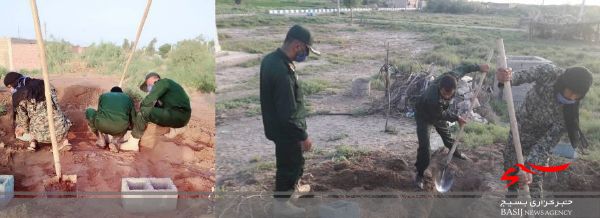 اقدامات گروه جهادی اعزامی سپاه شهرستان فاریاب در روستای چارچاهی زهکلوت