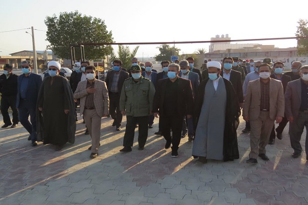 تحدید میثاق مسئولین شهرستان خنج با شهدا در آستانه اولین سالگرد سردار دل&zwnj;ها