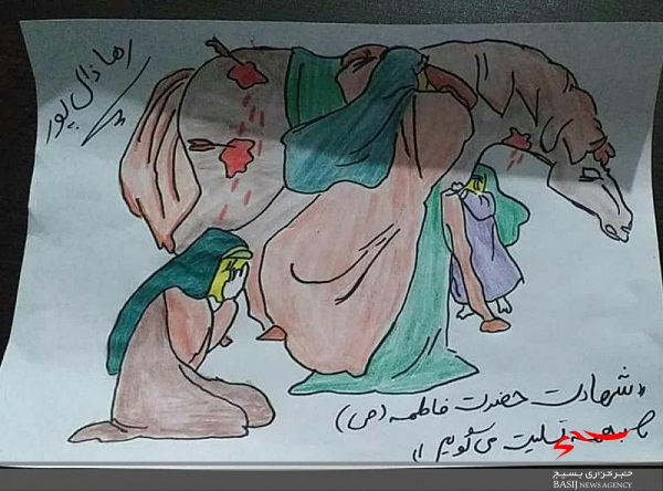 برگزاری مسابقه نقاشی بین کودکان در پایگاه کوثر شبستر