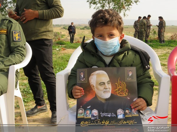 بزرگداشت سالروز شهادت سردار سلیمانی در دلوار برگزار شد