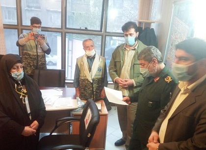بازدید جانشین قرارگاه زیست محیطی سپاه تهران بزرگ از سرای محله پیروزی و صفا