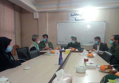 بازدید جانشین قرارگاه زیست محیطی سپاه تهران بزرگ از سرای محله پیروزی و صفا