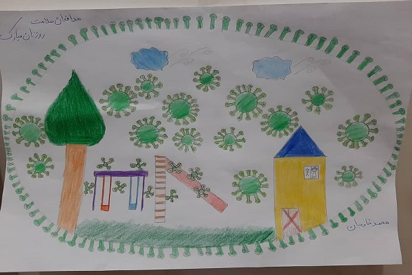 برگزاری مسابقه نقاشی جهت فرزندان کارکنان ناحیه مقاومت بسیج ارسنجان به مناسبت گرامیداشت روز پرستار