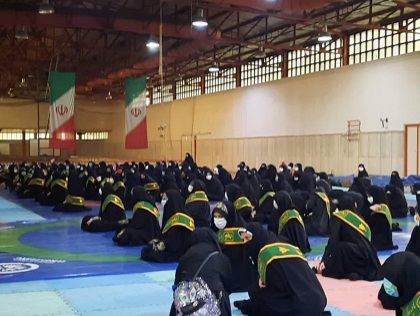 رزمایش گردان خواهران حوزه ۲۵۰ مبین
