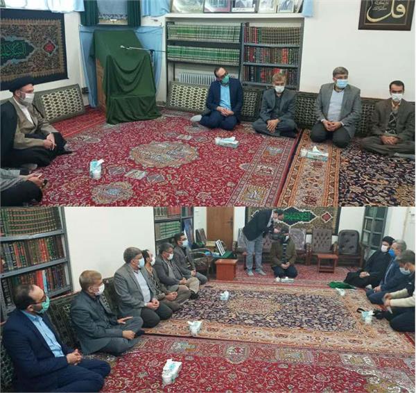 دیدار معاون وزارت فرهنگ و ارشاد اسلامی  با خانواده آیت الله سید محمود شاهرودی