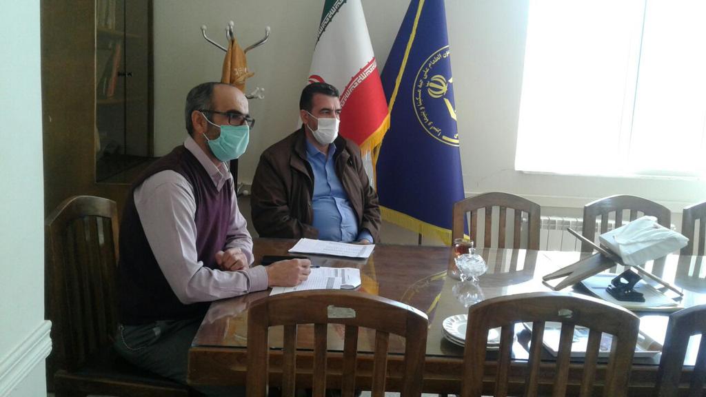 دیدار و سرکشی فرمانده ناحیه بسیج شازند از مسئولین و روسای کمیته امداد شهرهای شازند و هندودر
