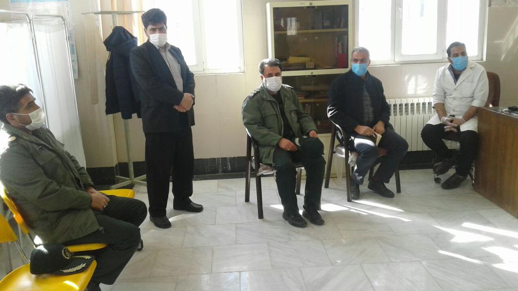 سرکشی فرمانده ناحیه مقاومت بسیج شازند و ریاست شبکه بهداشت ودرمان شازند از پایگاه های سلامت
