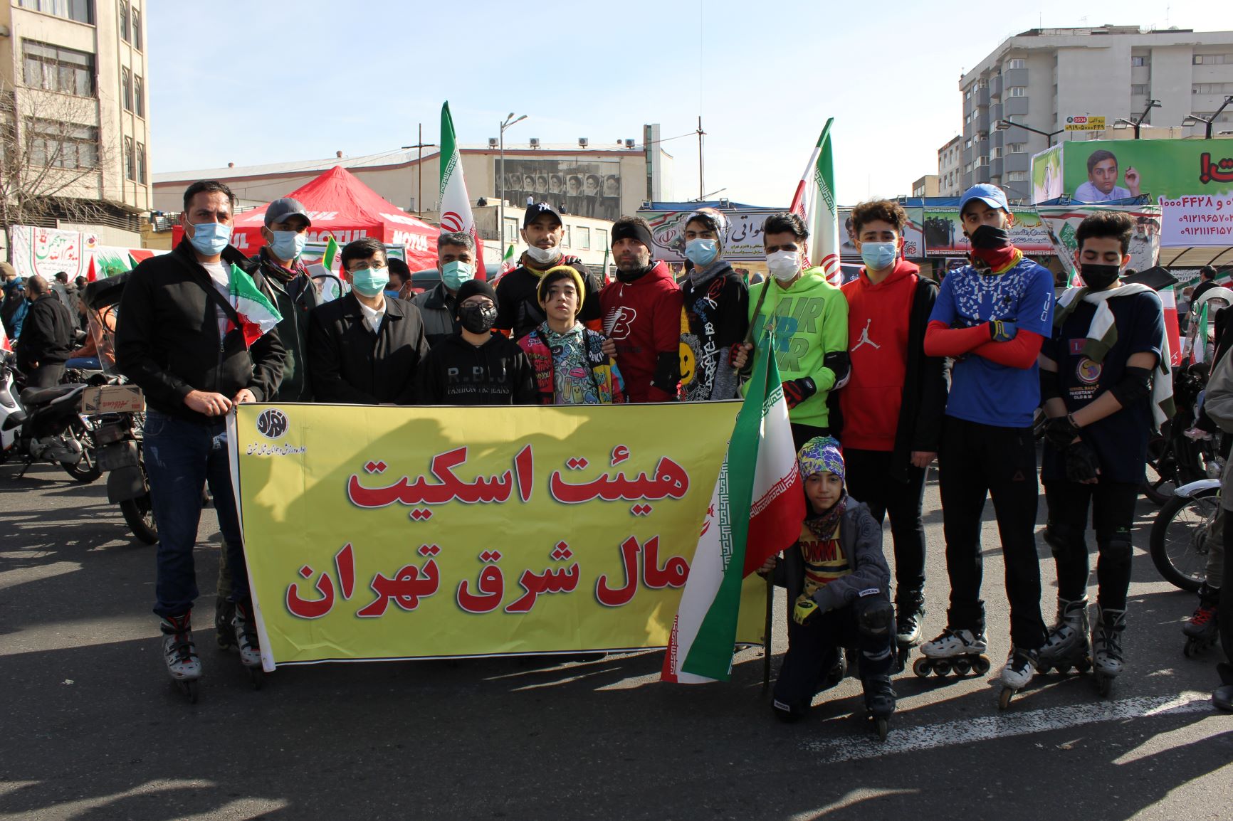مسیرپیمایی جامعه ورزش در یوم الله 22 بهمن