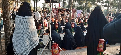 پیاده روی خواهران در فرهنگسرای اشراق / حضور در قطعه۴۰ شهدای گمنام