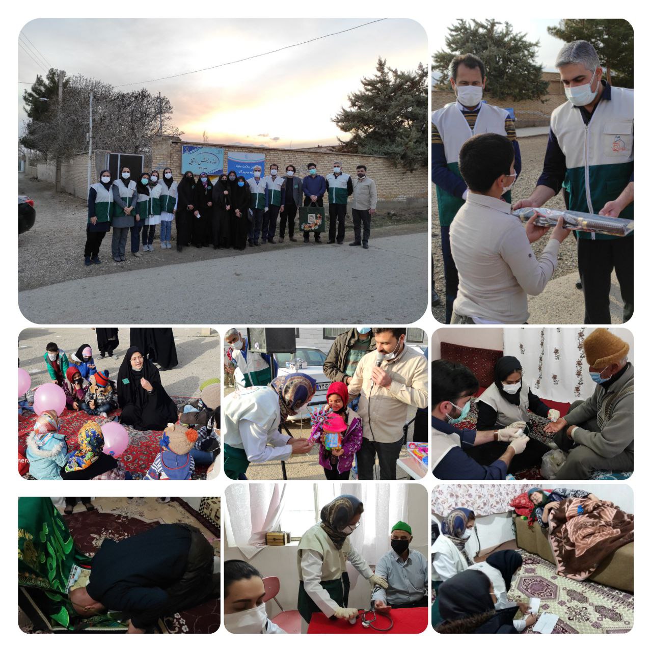 اجرای اردوی جهادی اکیپ پزشکی کانون مرکزی خادمیاران رضوی شاهرود در روستای قلعه محمد آقا
