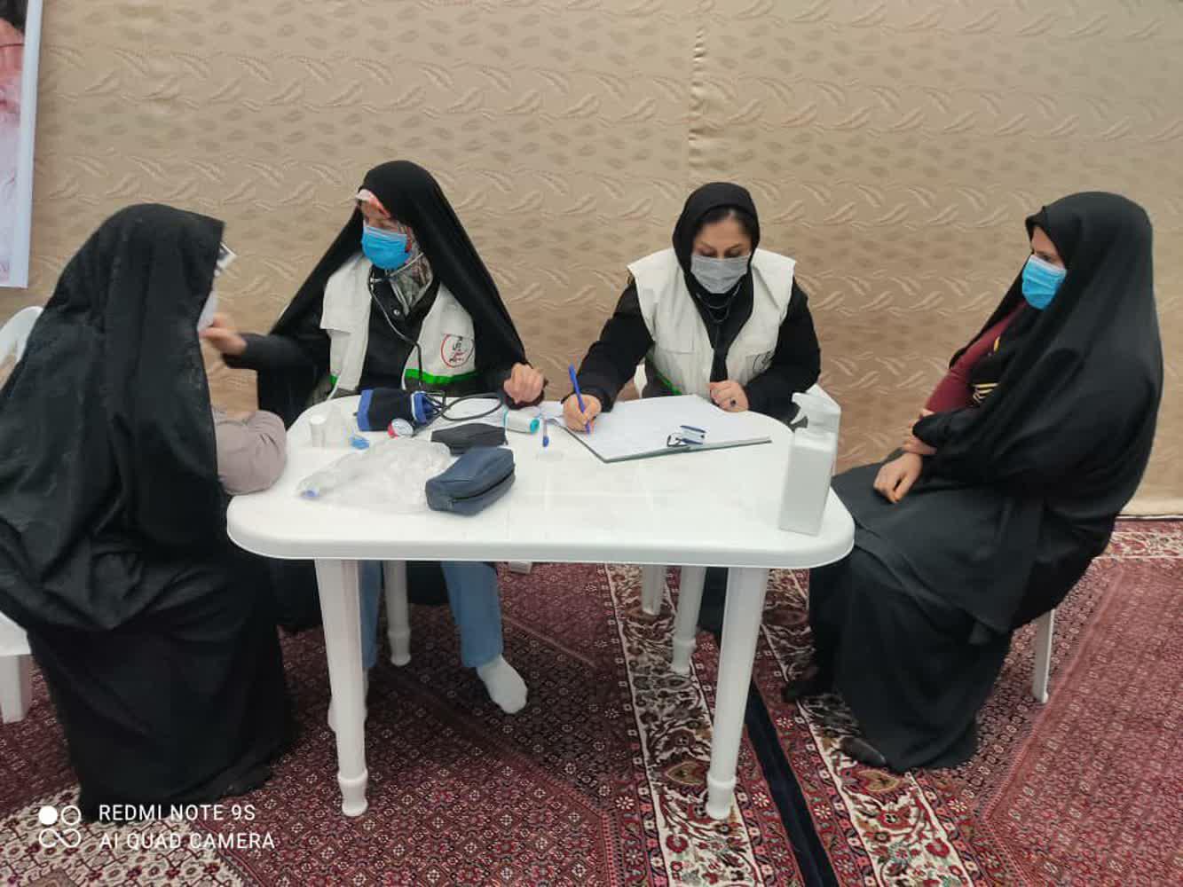 اجرای طرح ویزیت رایگان بسیج جامعه پزشکی در مسجد حضرت موسی بن جعفر(ع)منطقه اسلام آباد زنجان