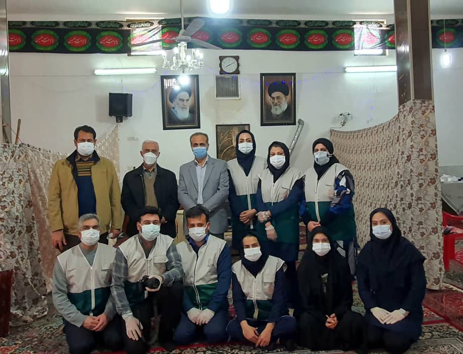 برگزاری اردوی جهادی همیاران رضوی کانون سلامت خدمت رضوی در روستای حسین آباد شاهرود