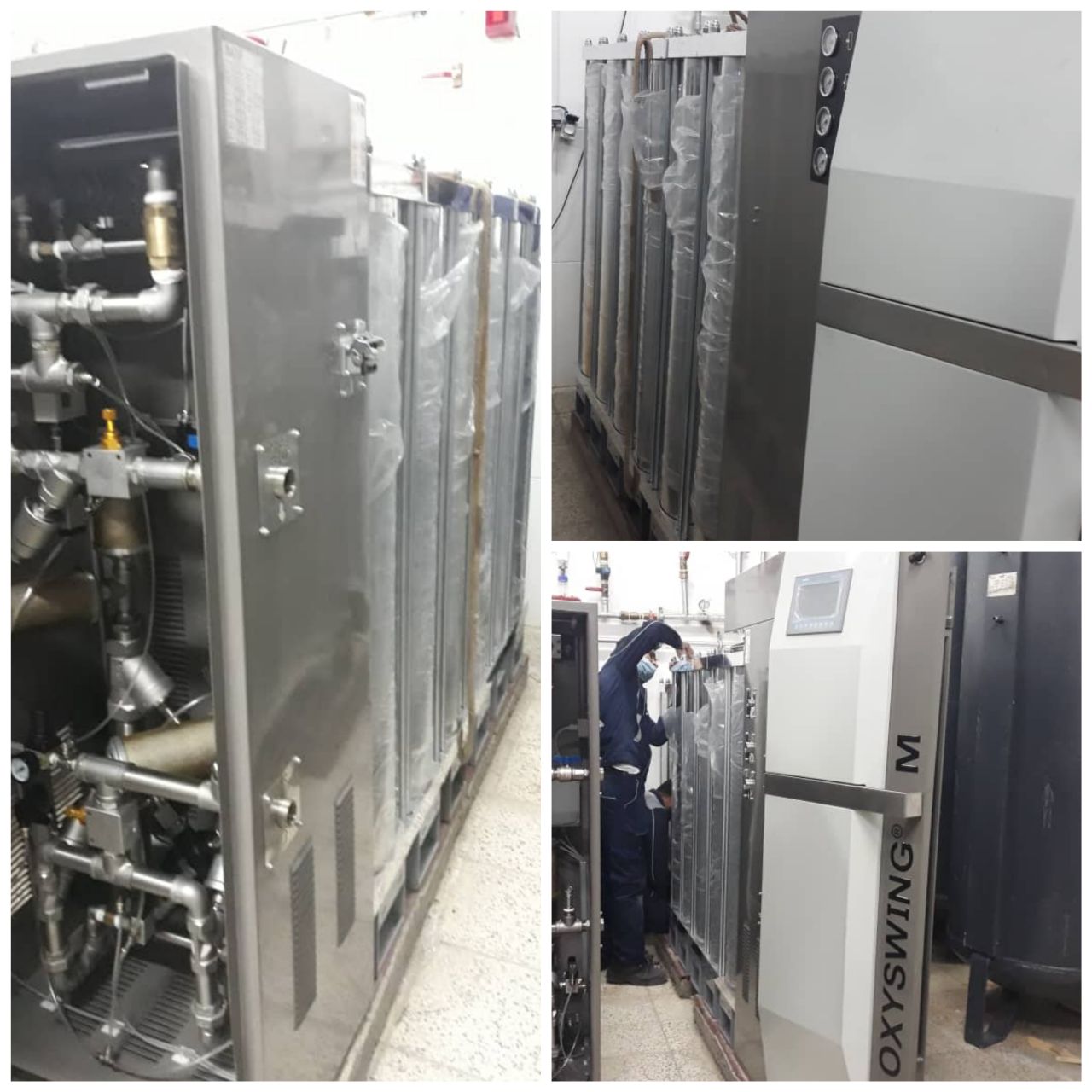 نصب و راه اندازی دستگاه اکسیژن ساز ۶۱۴ لیتری در بیمارستان بهار دانشگاه علوم پزشکی شاهرود