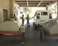 اهدای ۶ هزار لیتر محلول ضدعفونی کننده به بیمارستان امام حسین (ع) شاهرود