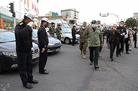 رزمایش پدافند زیستی و بیولوژیک قرارگاه قدس سپاه تهران بزرگ