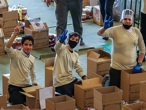 رزمایش همدلی و کمک مؤمنانه در مصلای تهران
