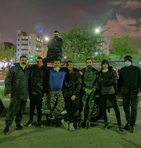 گروه جهادی نمایندگی ولی فقیه در سپاه تهران بزرگ در میدان مقابله با کرونا ویروس