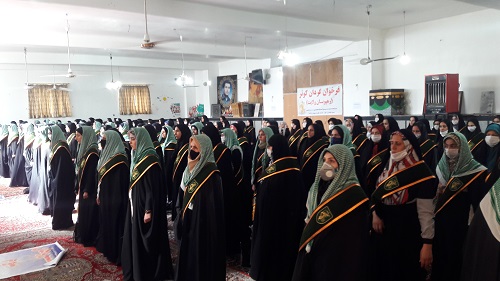 فراخوان گردان کوثر ناحیه ورامین با هدف نمایش انسجام ،سازماندهی و حضور پرشور خواهران گردان در حسینیه مسجد مهدیه منطقه کارهانه قند ورامین برگزار گردید. فراخوان گردان کوثر ناحیه ورامین با هدف نمایش انسجام ،سازماندهی و حضور پرشور خواهران گردان در حسینیه مسجد مهدیه منطقه کارهانه قند ورامین برگزار گردید.