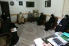 دیدار گروه جهادی خواهرن پایگاه شهدای محراب با ایت الله ناصری