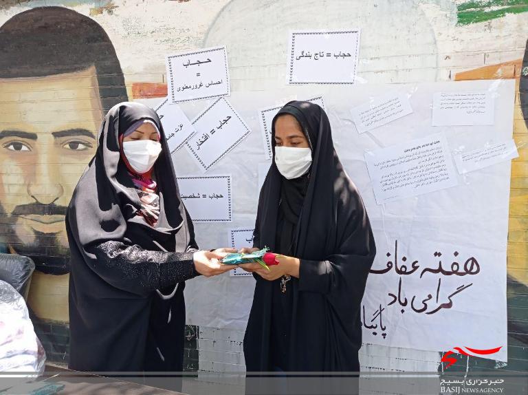 حرکتی متفاوت برای ترویج حجاب در شهرستان رابر