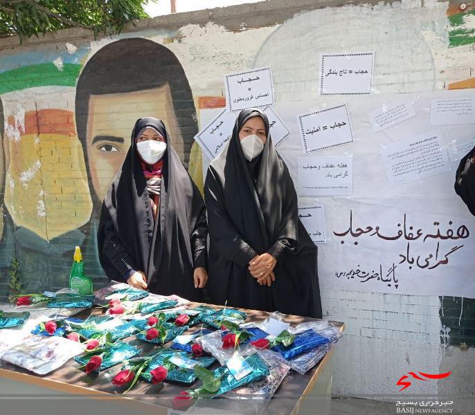 حرکتی متفاوت برای ترویج حجاب در شهرستان رابر