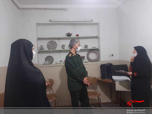 بازدید فرمانده سپاه ناحیه همدان از کارگاه میناکاری قرارگاه شهید «هاشمی»