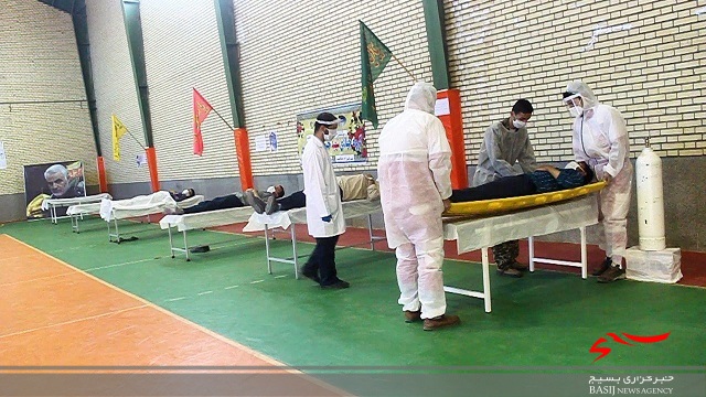 رزمایش پدافند زیستی در شبستر برگزار شد