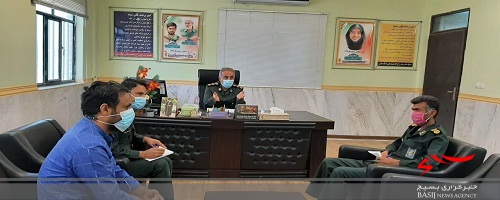 برگزاری جلسه هماهنگی رزمایش کمک های مومنانه در سپاه تنگستان