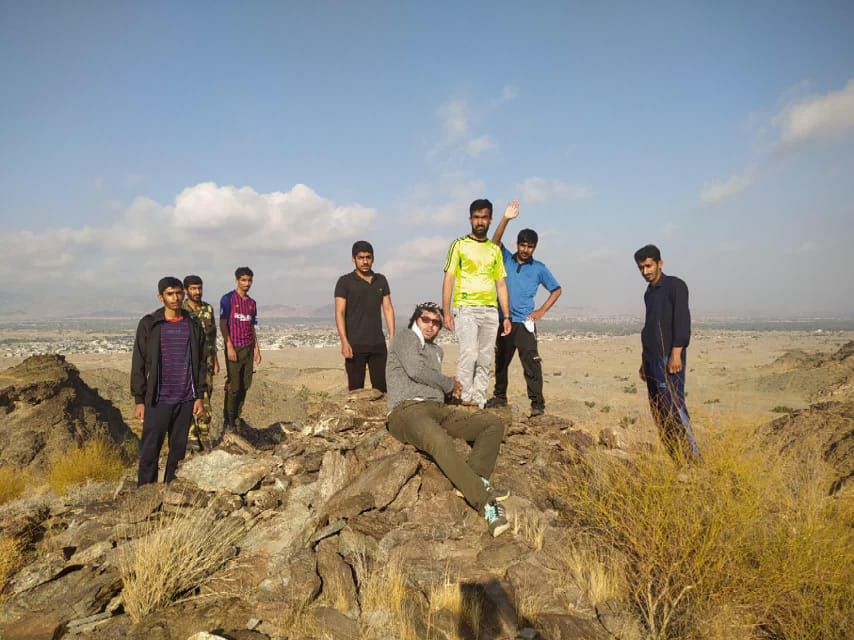 کوهپیمایی بسیجیان در ارتفاعات بخش نودژ شهرستان منوجان/تصاویر