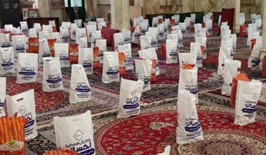 اجرای رزمایش نهضت مومنانه با توزیع ۱۵۰۰ بسته کمک های معیشتی در بوئین زهرا