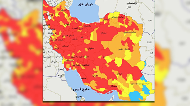 شهرستان‌های سمنان، شاهرود، دامغان و گرمسار در وضعیت قرمز قرار گرفتند