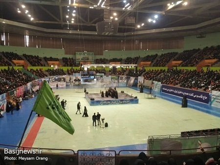 دختران حاج قاسم در ورزشگاه آزادی تهران گردهم آمدند