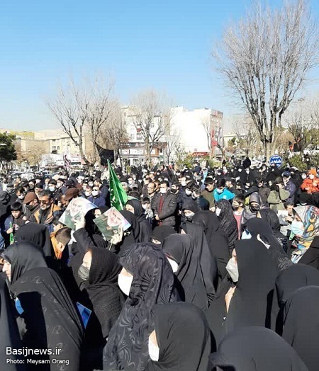 پیکر مطهر شهید مجید مسگر طهرانی در تهرانپارس تشییع شد