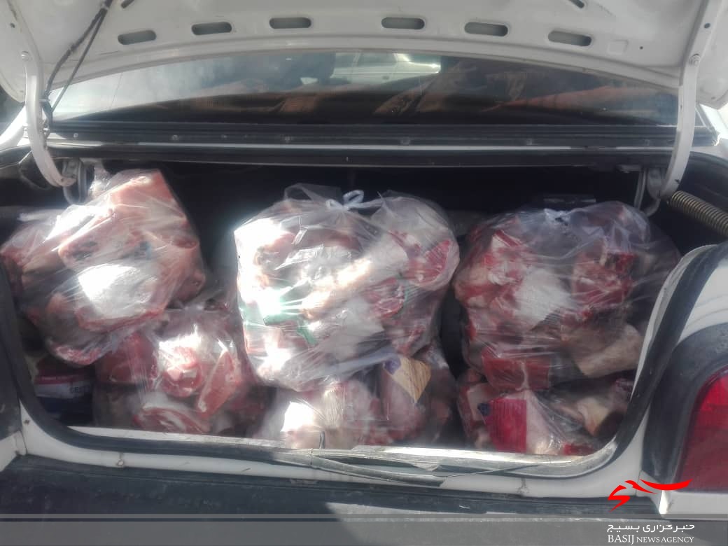 عزم مومنانه جوانان باشتی برای احسان به نیازمندان / توزيع 140 کیلو گرم گوشت بین نیازمندان باشت و روستاهای اطراف به همت گروه جهادی خادم الشهدا خواهر شهرستان باشت