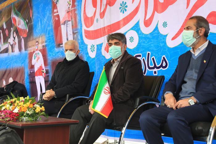 &nbsp;حضور پرشور ورزشکاران در راهپیمایی یوم الله 22 بهمن