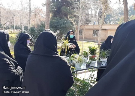 اردوی علمی باغ موزه نگارستان، کاشت نهال و غبار روبی مزار شهدا در دهه فجر