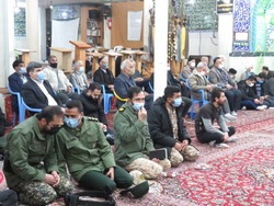 مراسم جشن به مناسبت پیروزی انقلاب اسلامی توسط بسیجیان پایگاه موسی بن جعفر