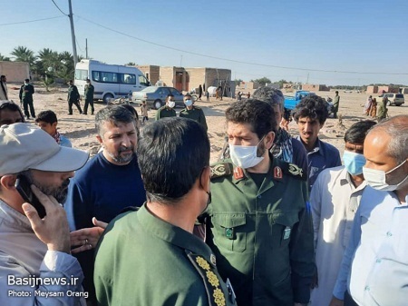 بازدید فرمانده سپاه حضرت محمدرسول الله(ص) تهران بزرگ از مناطق سیل زده کرمان
