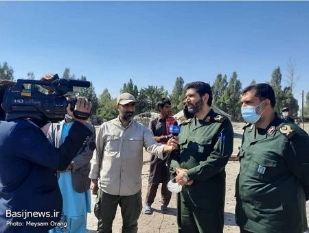 بازدید فرمانده سپاه حضرت محمدرسول الله(ص) تهران بزرگ از مناطق سیل زده کرمان