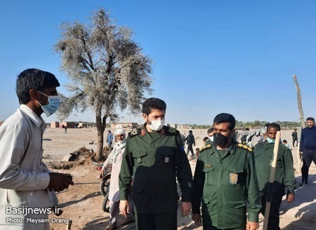 بازدید فرمانده سپاه حضرت محمدرسول الله(ص) تهران بزرگ از مناطق سیل زده کرمان