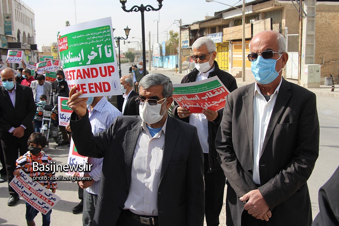 مردم برازجان در حمایت از مردم یمن راهپیمایی کردند