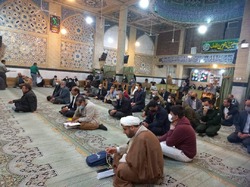 سخنرانی سردار میرحیدری فرمانده نیروی انتظامی استان اصفهان در مسجد الرسول(ص)