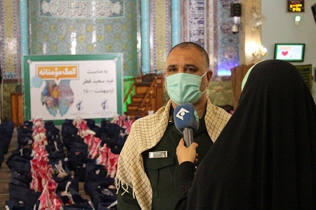 تهیه و توزیع 800 بسته کمک معیشتی در روز عید فطر