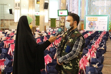 تهیه و توزیع 800 بسته کمک معیشتی در روز عید فطر