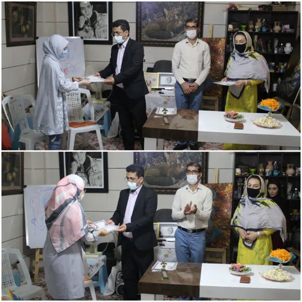 آیین اختتامیه مسابقه نقاشی ریحانه بهشتی در شاهرود برگزار شد