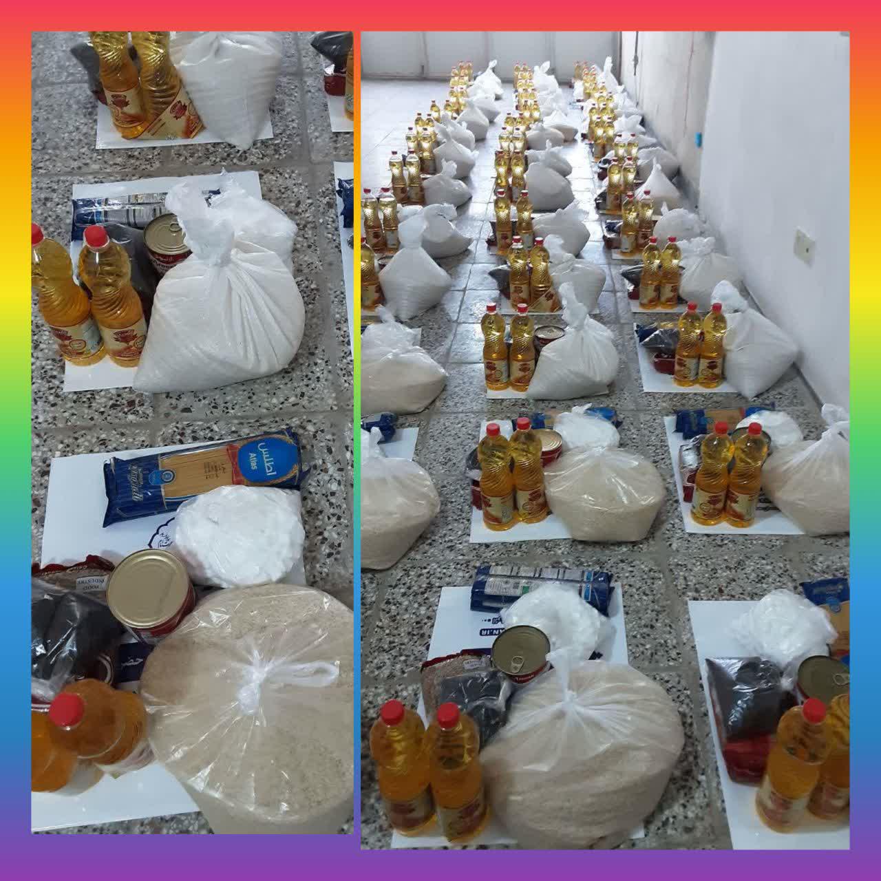 تهیه و توزیع ۱۰۰ بسته معیشتی توسط خواهران بسیجی در شاهرود