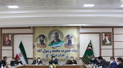 نشست مشترک فرماندهان سپاه حضرت محمد رسول الله (ص) و ستاد مقابله با کرونای تهران