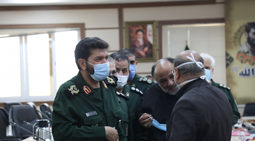 نشست مشترک فرماندهان سپاه حضرت محمد رسول الله (ص) و ستاد مقابله با کرونای تهران